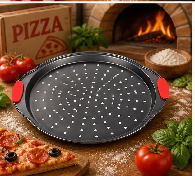 Perforated pizza trays