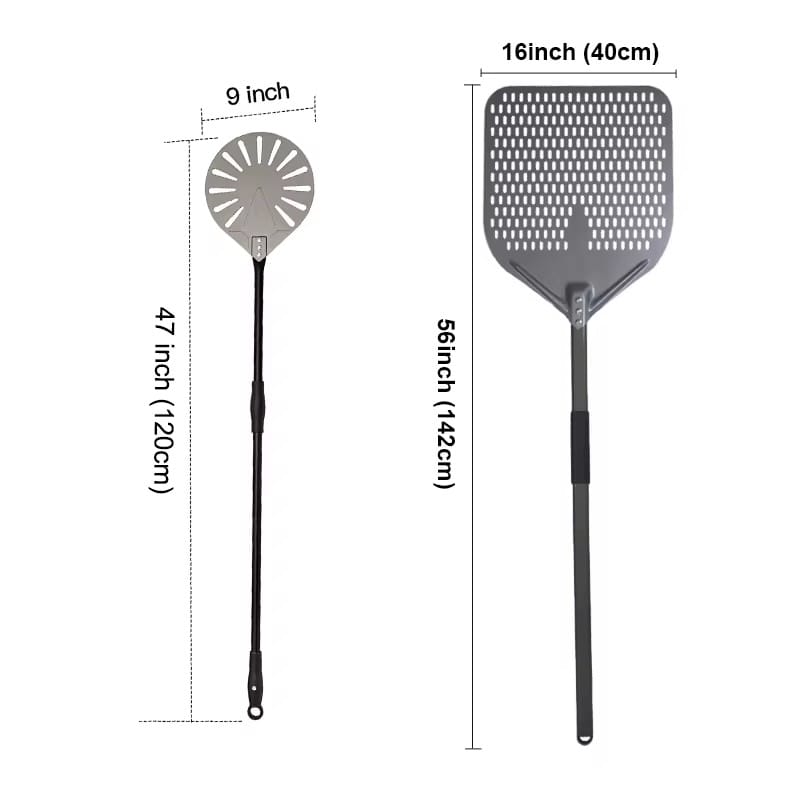 Adjustable pizza peel and turner
