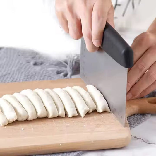 Stainless steel dough cutter