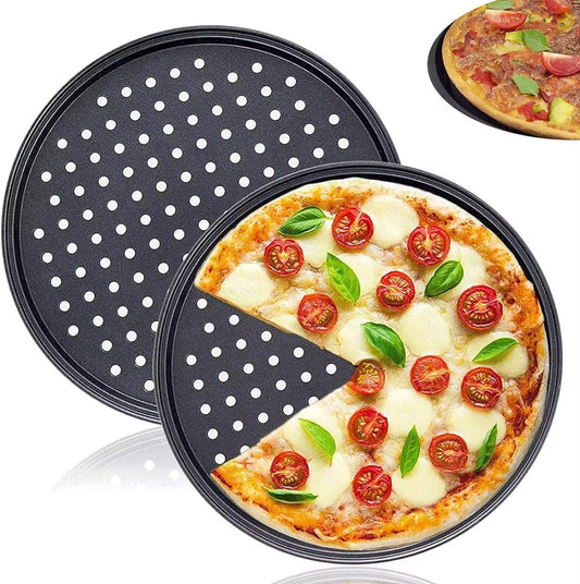 Perforated pizza trays